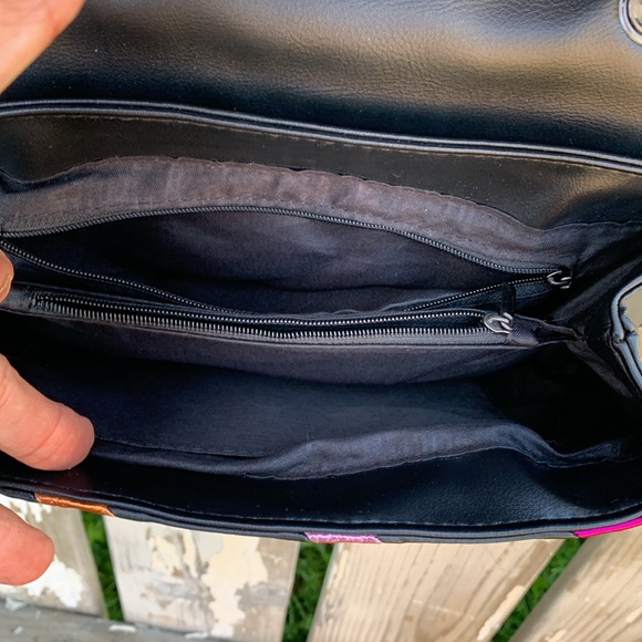 Kurt Geiger handbag crossbody metallic stripes black - Picture 14 of 16